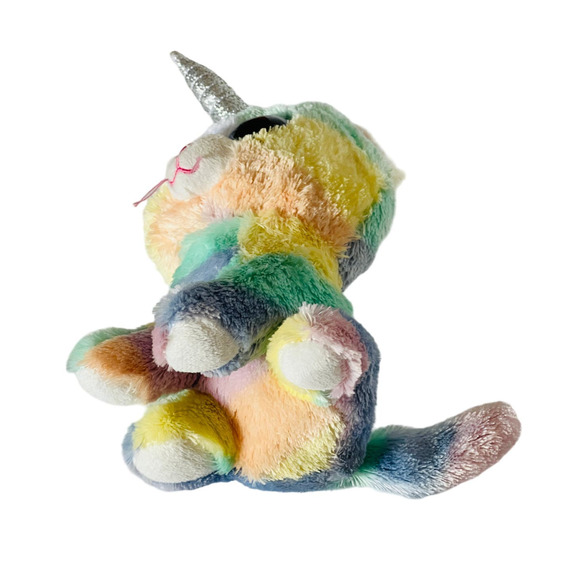 Ty Beanie Boos Cat Unicorn Heather Unicat Plush Toy Stuffed Animal No Tag 6" - Picture 7 of 9